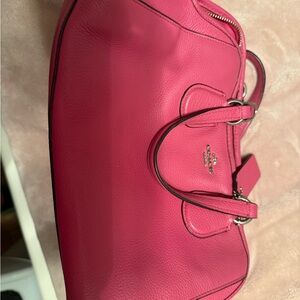 Coach Fuchsia Leather Satchel